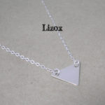 silver Triangle Necklace