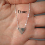 silver Triangle Necklace