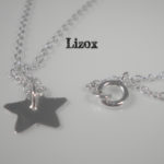 thin silver star necklace