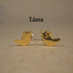 Gold Birds Earrings